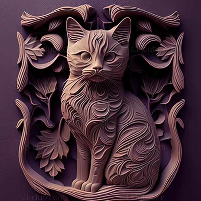 3D model st Thai Lilac cat (STL)